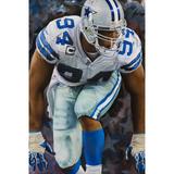 Dallas Cowboys "DeMarcus Ware" Fine Art Canvas Print 24" x 36" by Artist Rob Jackson