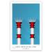 Cincinnati Reds 17" x 26" Great American Ball Park The Power Stacks Minimalist Art Giclee Print