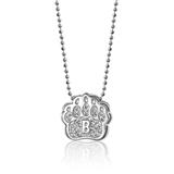 Women's Alex Woo Brown Bears Little Collegiate 14K White Gold & Diamond Necklace