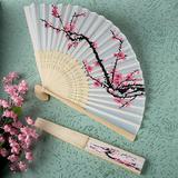 Delicate Cherry Blossom Design Folding Fan Favors 12