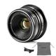 7artisans 25mm F1.8 Manual Focus Lens for Fujifilm Fuji Cameras X-A1 X-A10 X-A2 X-A3 X-AT X-M1 XM2 X-T1 X-T10 X-T2 X-T20 X-Pro1 X-Pro2 X-E1 X-E2 X-E2s - Black