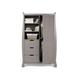 Obaby Stamford Sleigh Double Wardrobe - Taupe Grey