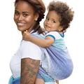 Hoppediz Woven Baby Sling from Birth, 100% Cotton, Tested for Harmful substances, Perth Blue, 4.60 m