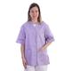 Gima - Kasack aus Baumwolle und Polyester, Krankenhausuniform, violette Farbe, V-Ausschnitt, Halbärmel, 5 Druckknöpfe, für Damen, XL-Größe, für Ärzte, Tierärzte, Krankenpfleger und Gesundheitspersonal