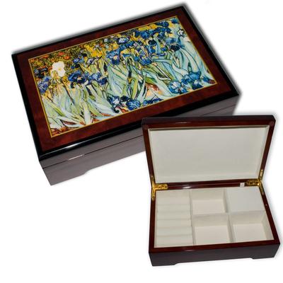 Spieluhr Holz Bildschatulle Iris von Vincent van Gogh Image