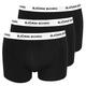 Björn Borg Men's Sammy Contrast Solid Boxer Shorts, Black, S UK