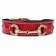 Hartman & Rose Holiday Collection Hundehalsband, Lackleder, rot, 18–20