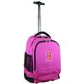 MOJO Pink Boston Red Sox 19'' Premium Wheeled Backpack