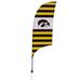Iowa Hawkeyes 7.5' Stripe Razor Feather Stake Flag