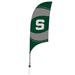 Michigan State Spartans 7.5' Swirl Razor Feather Stake Flag