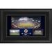 New York Giants Framed 10" x 18" Stadium Panoramic Collage with Game-Used Football - Limited Edition of 500