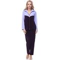 Merry Style Women's Velour Zippered Tracksuit Leisure MSMG001 (Violet2 (No Print), 18)