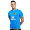 Macron Italy Rugby 2017/18 Home Shirt, Blue, XXL