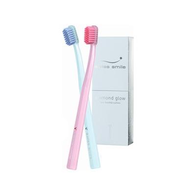 Swiss Smile Pflege Zahnpflege Geschenkset Diamond Glow Toothbrushes Rose Quartz & Serenity Ice Blue 1 Stk.