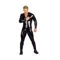 GGTBOUTIQUE Men Faux Leather Jumpsuit (x Large) Black