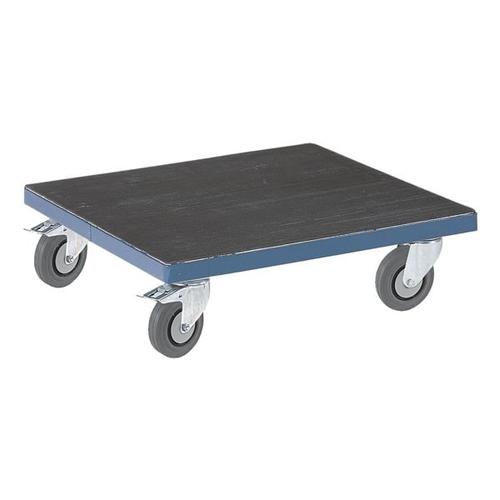 Kistenroller-Riffelgummi blau, ROLLCART, 70x20x70 cm