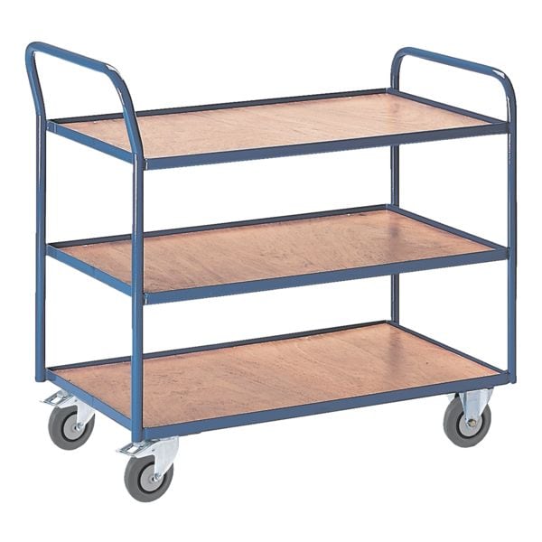 ROLLCART Tischwagen mit 3 Etagen »37 kg« blau, 111x98x60 cm Image