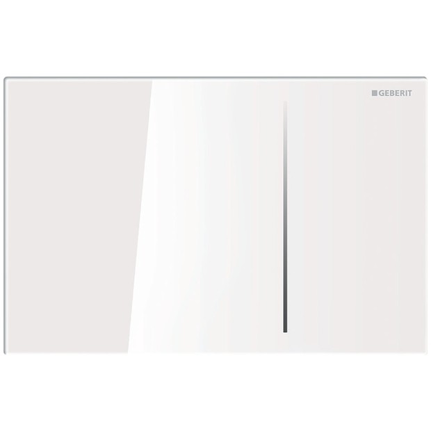 Geberit Betätigungsplatte Sigma70, 115620SI1, Glas weiss 115620SI1 Image