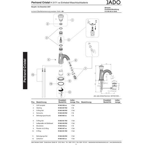 Jado Perlator mit Schlüssel, H960952NU H960952NU