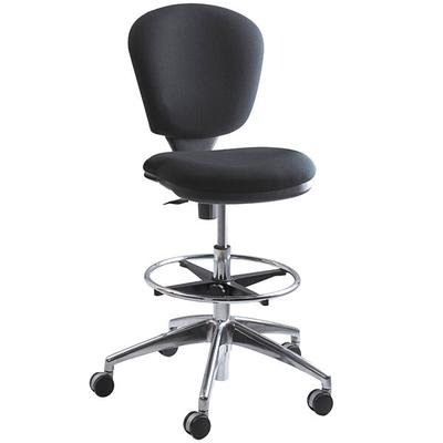 Safco 3442BL Metro Black Acrylic Swivel Chair with Adjustable Height