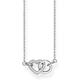 Thomas Sabo Damen Kette Herz Kreis Zirkonia 925 Sterling Silber KE1643-051-14-L45v