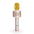 Technaxx MusicMan 4611 Karaoke Mikrofon PRO BT-X35 (Bluetooth, kompatibel mit Smartphone/Apple iPhone TWS Funktion) Gold Silber