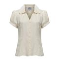 Seamstress of Bloomsbury Cream Judy Blouse Size 16