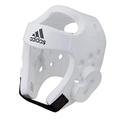 adidas Unisex's WT Taekwondo Martial Arts Dipped Foam Head Guard Protector, White, Medium