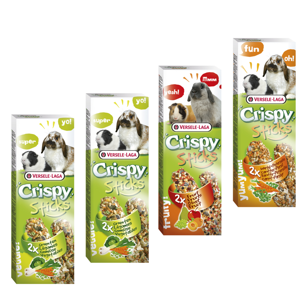 Set Versele-Laga! Müsli per porcellini d'India, Bastoncini & Snack - 6 pz