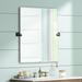 Elevate Matte Black 27 1/2" x 31 1/2" Frameless Wall Mirror