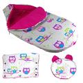 Baby Toddler Stroller cossytoes Buggy Liner Padded pram FOOTMUFF/HANDWARMER/PRAM Pillow (3 pcs Set M Size, 1)