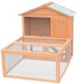 vidaXL Animal Rabbit Cage Outdoor Run Wood