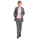 Paisley of London, Boys Grey Suit, Slim Fit Suit, Pink Waistcoat Set, 11 Years