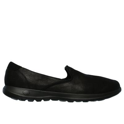 Skechers Women's GOwalk Lite - Queenly Shoes | Size 9.5 | Black | Textile | Vegan | Machine Washable