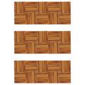 vidaXL Decking Tiles Vertical Pattern 30 x 30 cm Acacia Set of 30