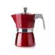 IBILI Evva Red Express Moka Pot, 12 Cups, 600 ml, Cast Aluminium, Safe for Induction Hob