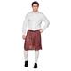 Boland 81224 - Schotten-Rock Mr. Tartan, Rot, Kariertes Muster, Kilt, Wickelrock, Herren-Rock, Kostüm, Karneval, Mottoparty