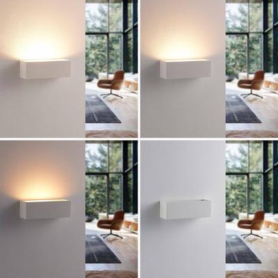 Wandlampe Santino Lindby, dimmbar, weiß / opal, für Wohn- / Esszimmer, Gips / Ton, Modern, Wandleuchte, Wandlampe Innen Image