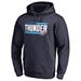 Men's Fanatics Branded Navy Oklahoma City Thunder Onside Stripe Pullover Hoodie