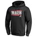 Men's Fanatics Branded Black Portland Trail Blazers Onside Stripe Pullover Hoodie