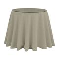 Essential Skirted Side Table - Natural Linen, 30" x 24" - Ballard Designs Natural Linen 30" x 24" - Ballard Designs