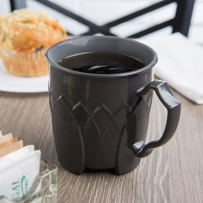 Dinex DX500044 Fenwick 8 oz. Graphite Grey Insulated Mug - 48/Case