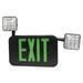 Morris 73465 - 4 watt 120/277 volt Black / Green Combination Exit Light LED