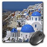 3d rose greece santorini oia on the island of santorinieu12 dny0016david noyes matte finish mouse pad - 8 x 8 - mp_137346_1