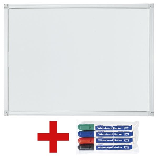 OTTO Office Whiteboard / Weißwandtafel inkl. 4er-Pack Whiteboard-Marker weiß