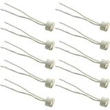 10pcs Glo-shine Mr16 Mr11 or G4 Socket wire LED Halogen Lamp Ceramic Wire Connector Base Socket Adapter Mr16 Mr11 G4 GU5.3 Socket (10pcs)