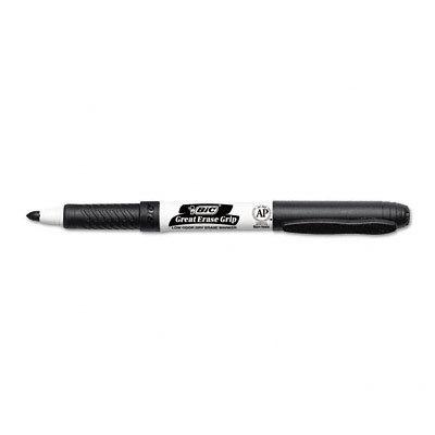 Bic America Whiteboard Fine Point Markers - Black, 12 Pk