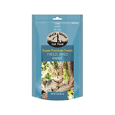 Walk About Grain-Free Freeze Dried Rabbit Cat Treats, 2-oz bag