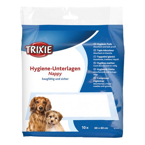 Trixie Welpen-Unterlagen Nappy Stubenrein L 60 x B 60 cm, 40 Stück Hund