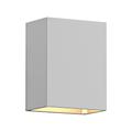 Sonneman Box 4 1/2" High Textured White LED Outdoor Wall Light